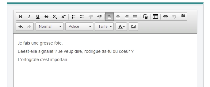 correcteur sur overblog