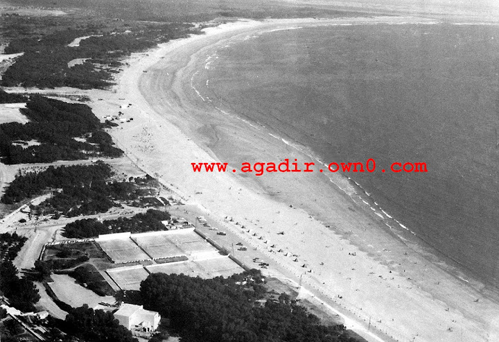 شاطئ اكادير قبل وبعد الزلزال سنة 1960 ____0033