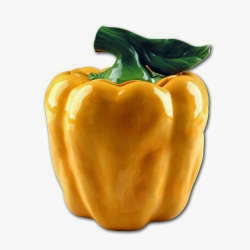  YELLOW BELL PEPPER 3-Dimensional Cookie Jar NICE  &  BRAND NEW