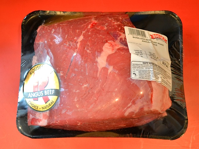boneless rump roast in packaging 