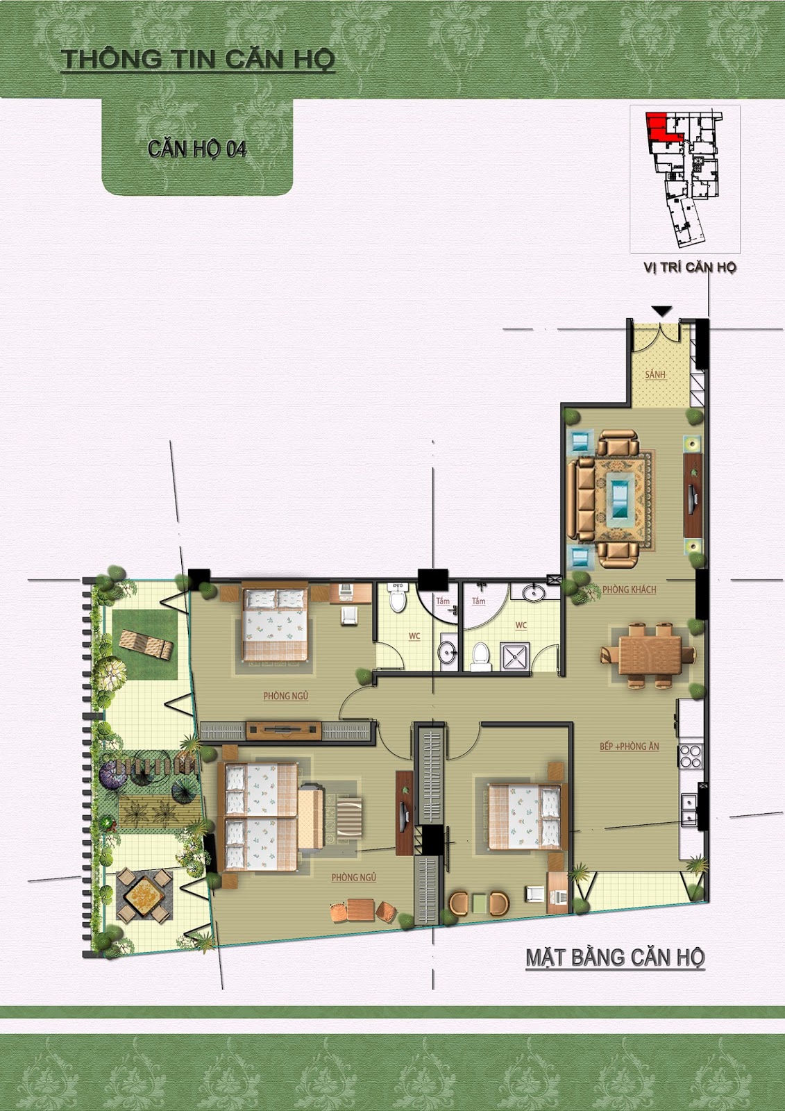 Chi tiết căn 04 chung cư Núi Trúc Square Chi tiết căn 04 chung cư Núi Trúc Square