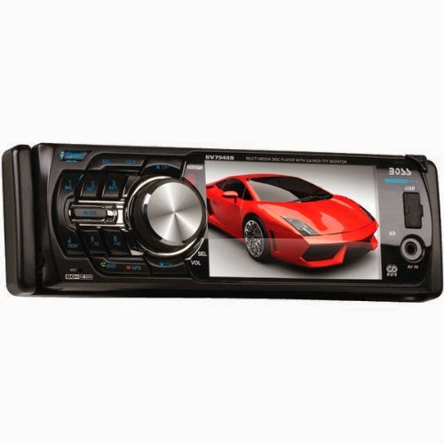 3.6'' Single-Din In-Dash DVD Receiver With Bluetooth - BOSS
