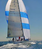 J/160 sailing under spinnaker on Cabo San Lucas Race