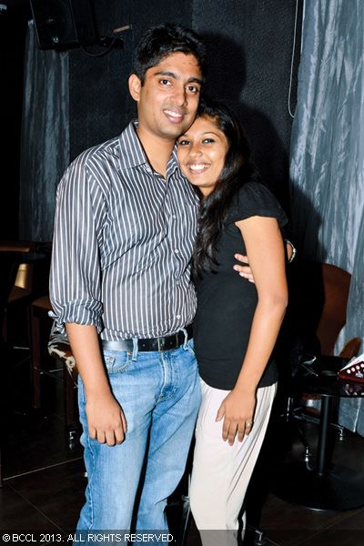 Emmanuel and Roshi having gala time during a bash in Chennai.