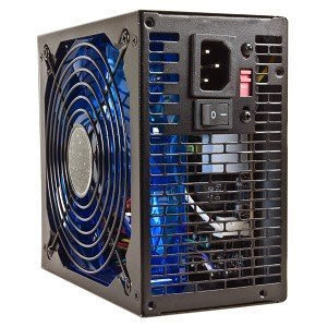 New Cool Power Gamer CP G1080 1080W 204 pin Blue LED Fan ATX PSU w SATA PCIe & Dual 12V Rails Black