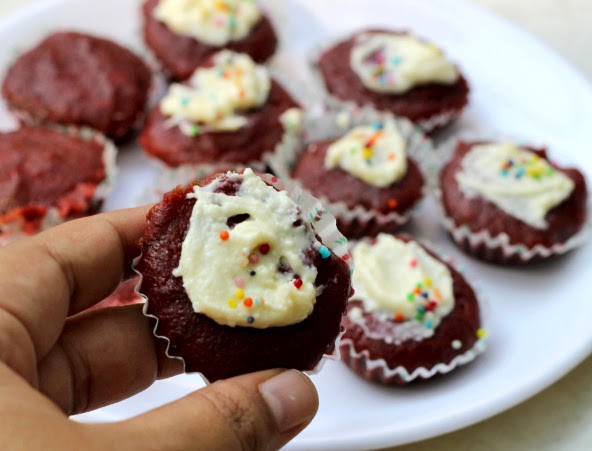 Natural Red Velvet Cupcakes Recipes | Eggless Chocolate Beet Cupcake