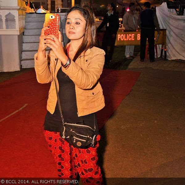 Bhavana during the five-day-long cultural fest, Lokrang 2014.