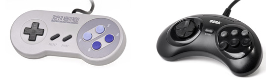 Controles do SNES e Mega Drive Controles do SNES e Mega Drive