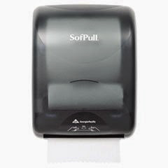 ** Dispenser, 9.3 x 16.7 x 12.6, Smoke Black **