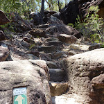 Rock steps near the top of the ridge east of Berowra Creek (354497)