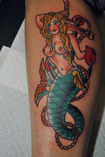 mermaid tattoo for guys