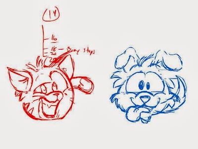 Club Penguin - Cat Puffle and Dog Puffle Sketches - Sneak Peek