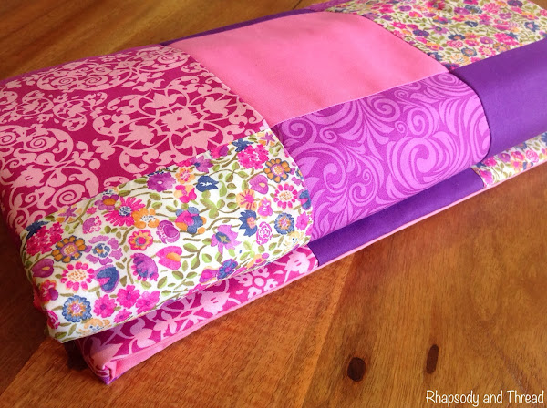 Pink/Purple Bubba Quilt by Rhapsody and Thread