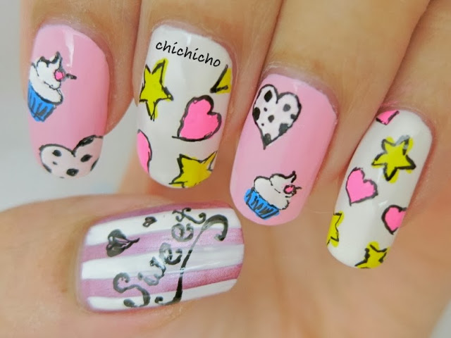 Sweet Little Cupcake Nail Art - chichicho~