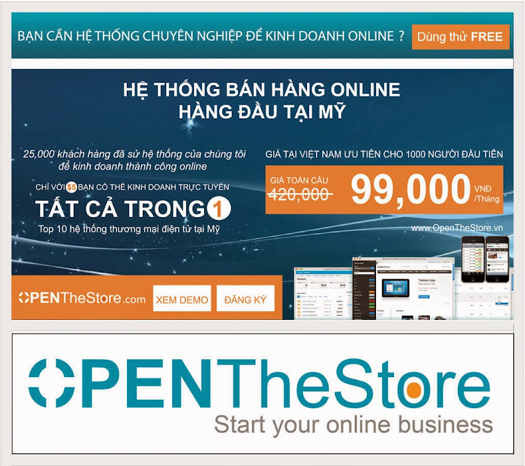 OpenTheStore - Hệ thống bán hàng online - Tất cả trong 1 -Top 10 tại USA – 99000