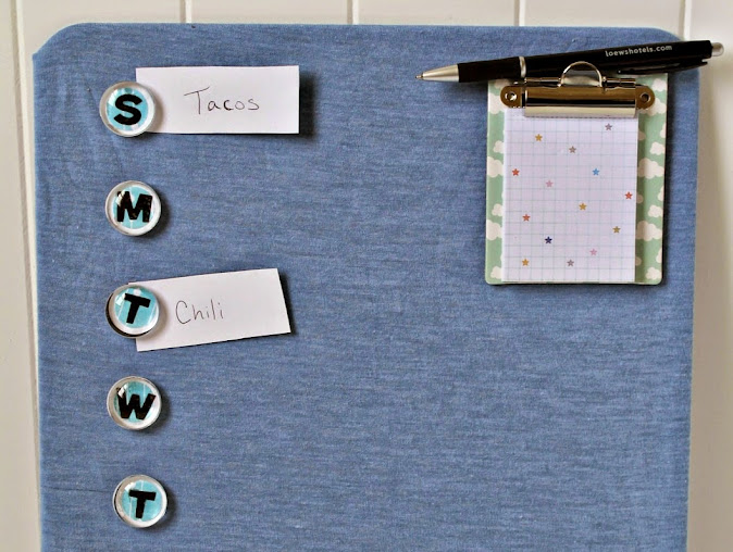 Make your days less hectic with an easy DIY Menu Board for family meal planning
