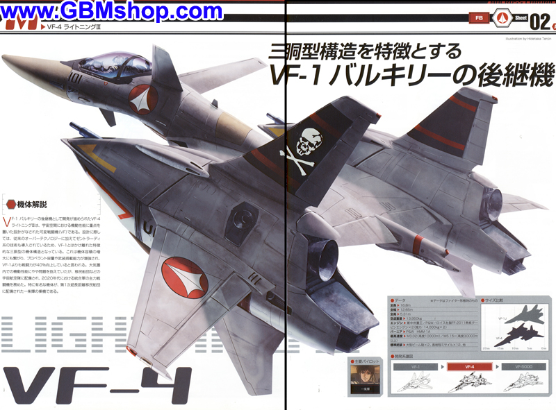 Macross Flashback 2012 VF-4 Lightning III Mechanic & Concept Macross Chronicle