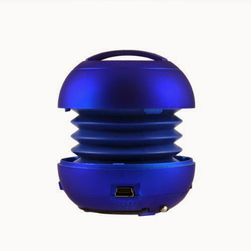  Brand New Portable Super-small Buddy-jack Mode Ball Mini Speaker with Bass Resonator - For Moblie Phone, Pc, Ipod, Mp3/mp4, Laptop, Psp, Etc. (Deep Blue)