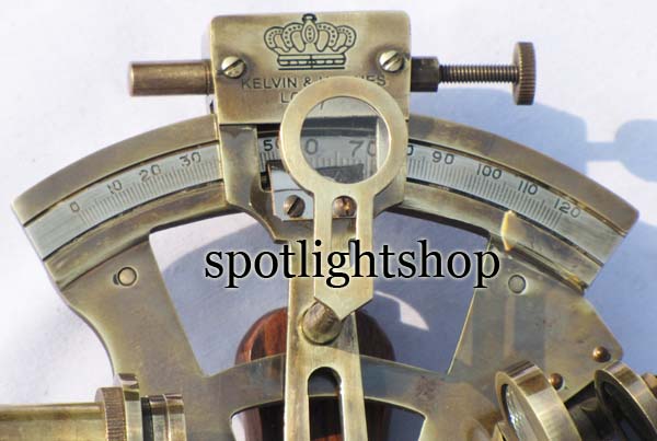 Nautical Marine Solid Brass Sextant 12 Cm Kelvin And Hughes London 1917 Replica Ebay