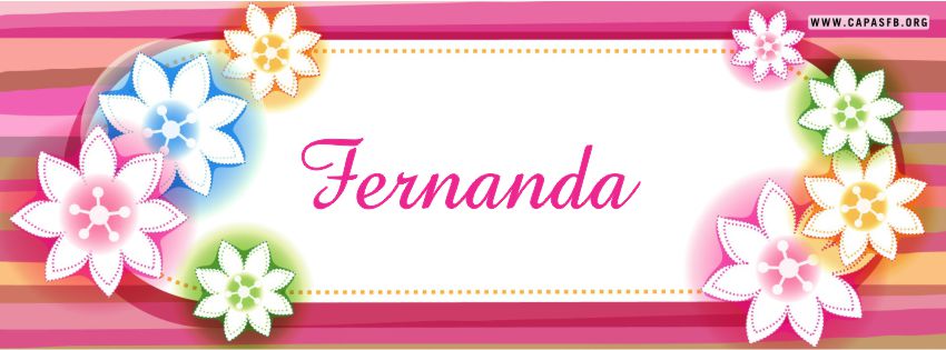 Capas para Facebook Fernanda