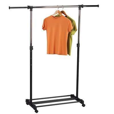 Household Essentials Expandable Rolling Garment Rack