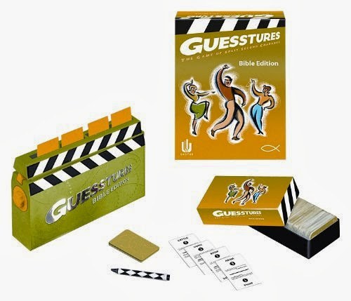  Guesstures Board Game: The Game of Split Second Charades - Bible Edition