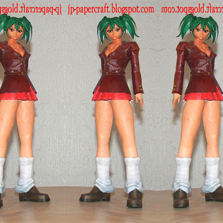 Battle Vixens Papercraft Housen Ryofu