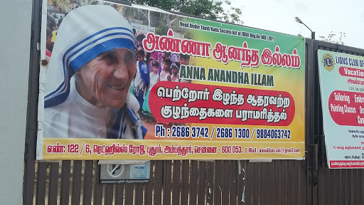 Anna Anandha Illam, 122/6, Ambattur Red Hills Rd, Pudur, Ambattur, Chennai, Tamil Nadu 600053, India, Orphanage, state TN