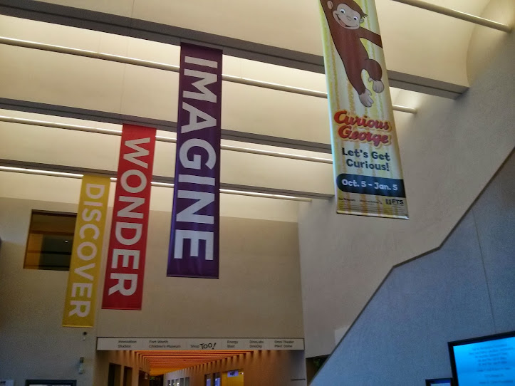 Curious George at the Fort Worth Museum of Science and History