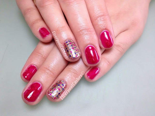 Shellac Hot Pop Pink Ruby Ritz Nail Dashing Diva