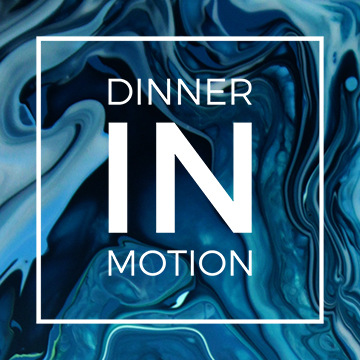 Dinner in Motion logo