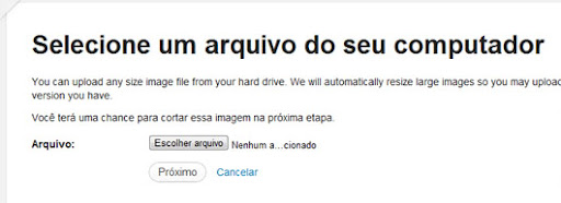 Adicionando uma imagem de seu computador no Gravatar Adicionando uma imagem de seu computador no Gravatar