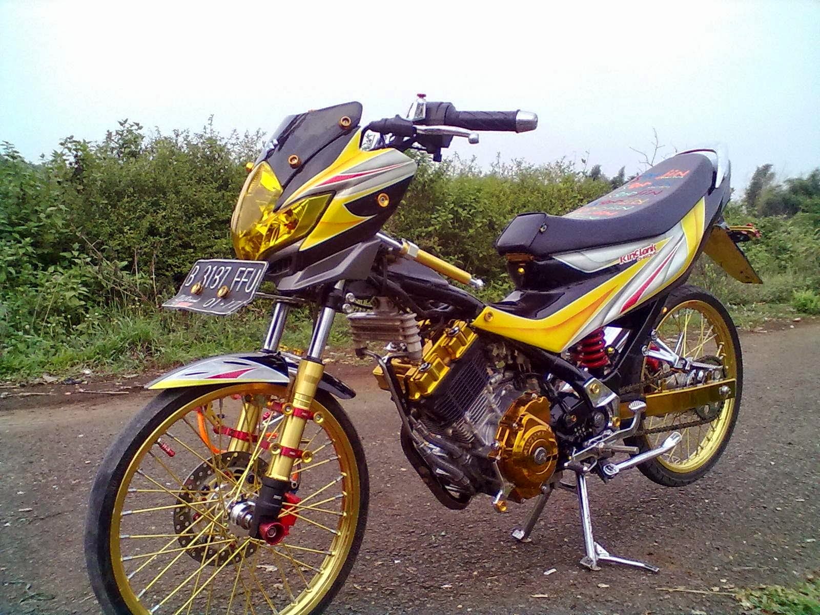 Modifikasi Supra X 125 Warna Kuning