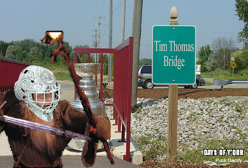 Tim Thomas Bridge won't allow visitors through