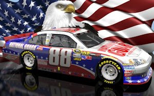 Dale Earnhardt Jr NASCAR Unites Patriotic Wallpaper