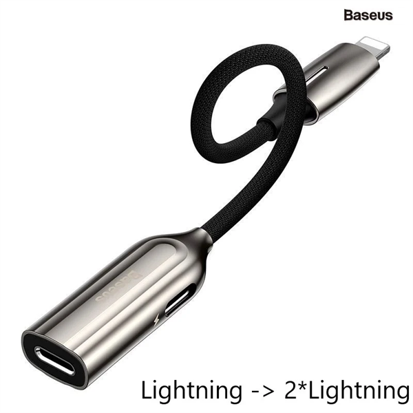 Đầu chuyển âm thanh Baseus L55 iPhone/ iPad ( Lightning to Dual Lightning )