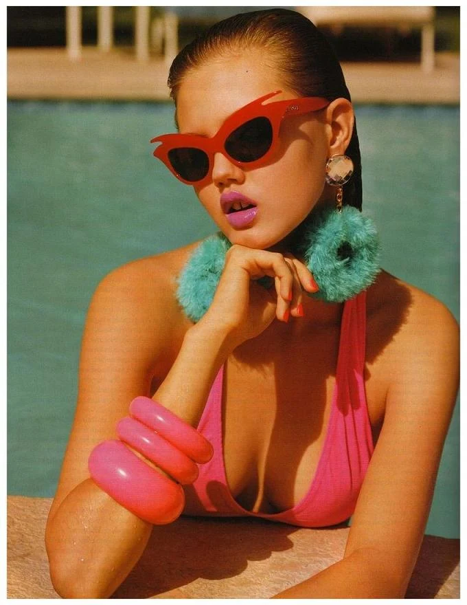 Lindsey Wixson's 'Pool Party', Vogue UK, April 2011