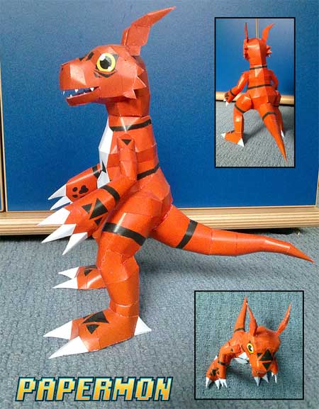 Digimon Guilmon Papercraft