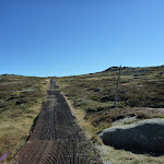 Passing the snow pole line on the Mt Kosciuszko path (271535)