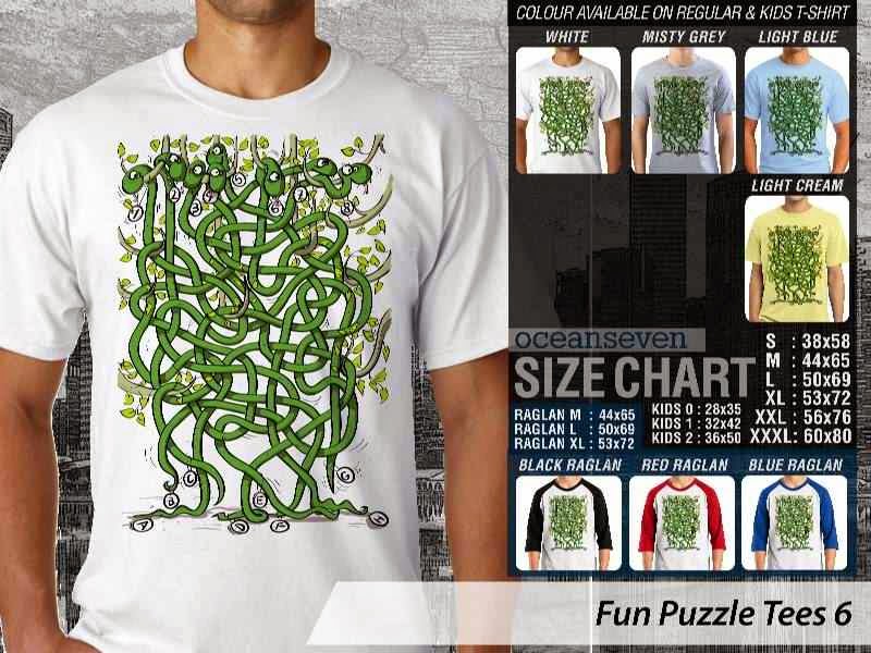 Kaos lucu Fun Puzzle Tees 6