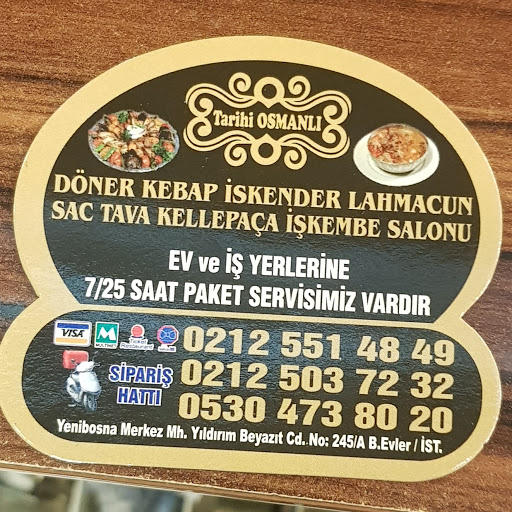 TARİHİ OSMANLI işkembe kelle-paça kebap düner salonu logo