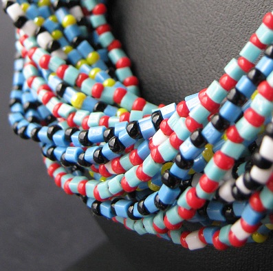 Tribal Striped Bead Strands