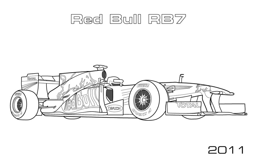Download Modern F1 Cars - Car Coloring Pages