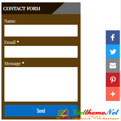 Contact form blogspot