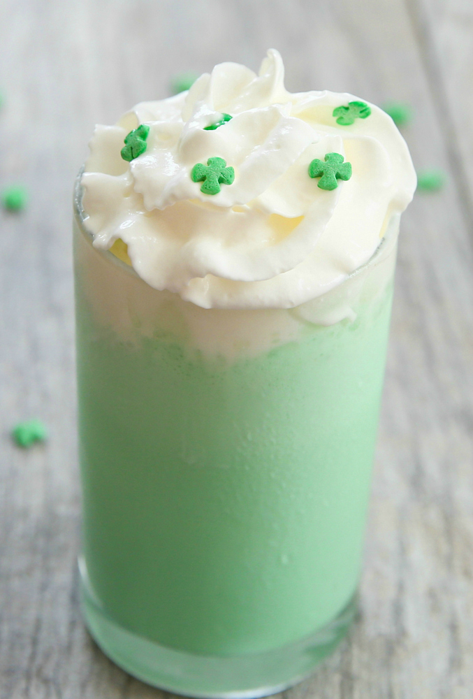 photo of a shamrock shake