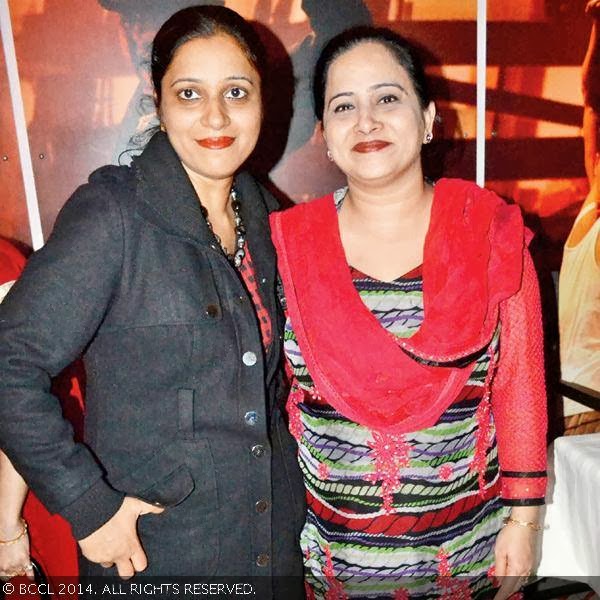Kiran (L) and Devinder at a ladies party, held in Kanpur.