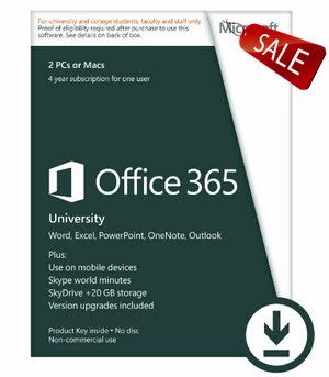 Microsoft Office 365 University 4-year Subscription (Student Validation Required) [Download]