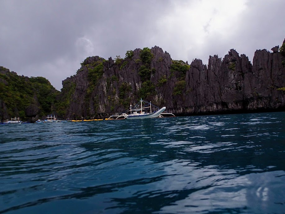 Outside Small Lagoon, Miniloc Island, Palawan, Philippines.