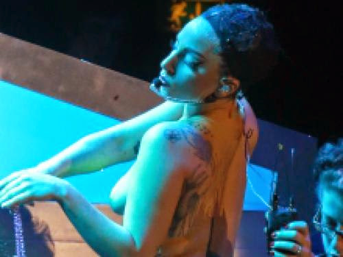 Lady Gaga Topless Backside Turns During Costume Changes On Tour