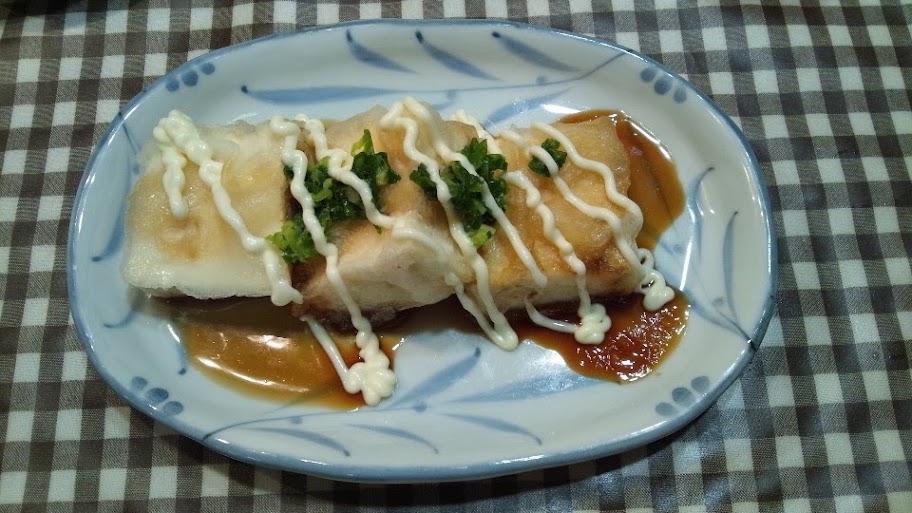 豆腐の照りマヨ焼き